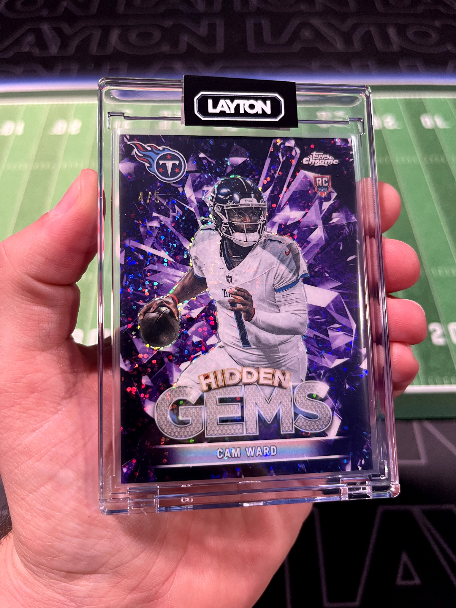 💎💎💎 HIDDEN GEMS CAM WARD 4/5 FROM 2025 Topps CHROME FOOTBALL