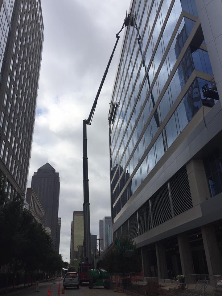 Working off this 300' boom lift today installing more LED lighting at ...