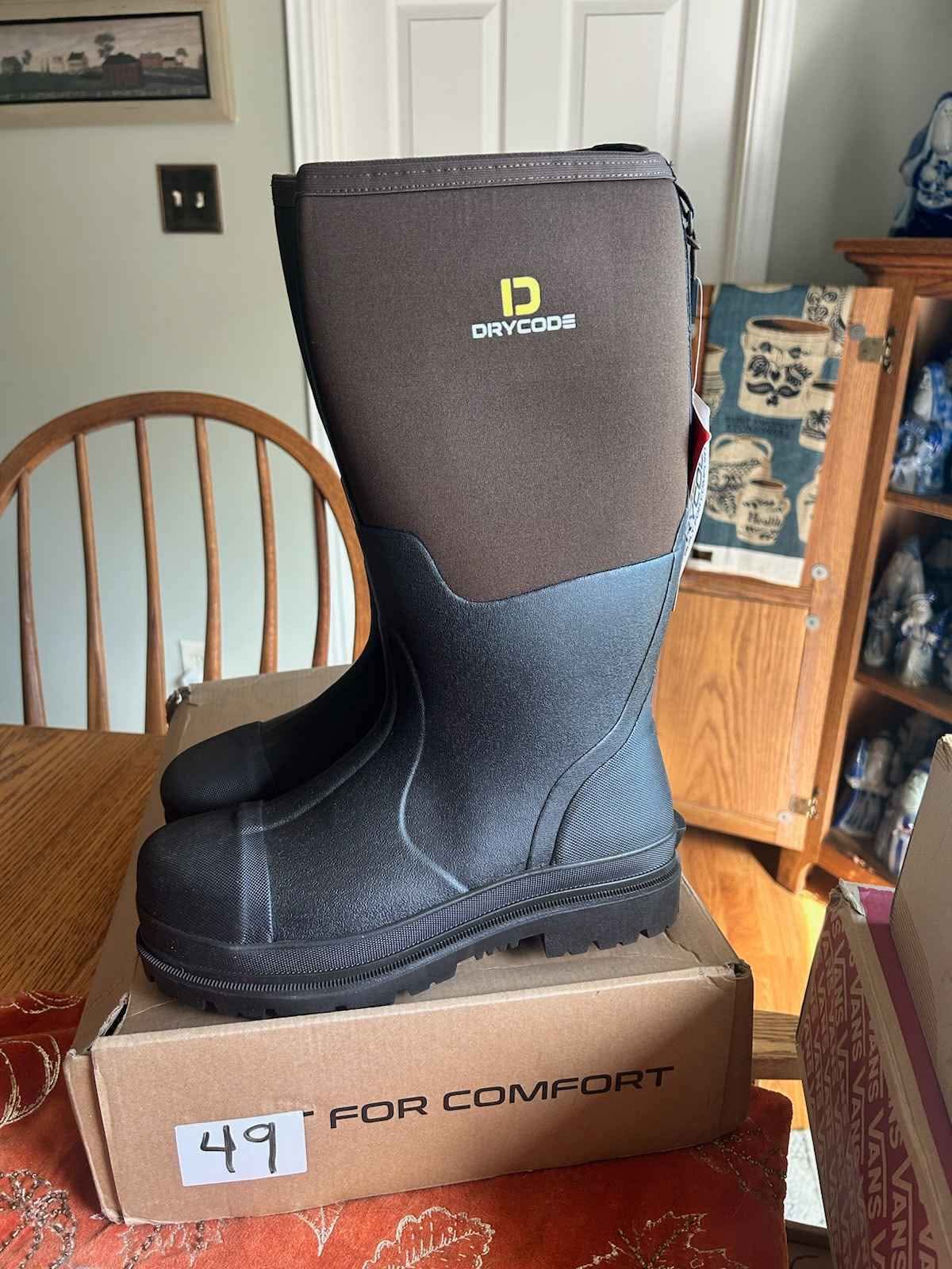 DRYCODE Muck Rubber Waterproof Rain/muck Boots with Steel Shank, Men's ...