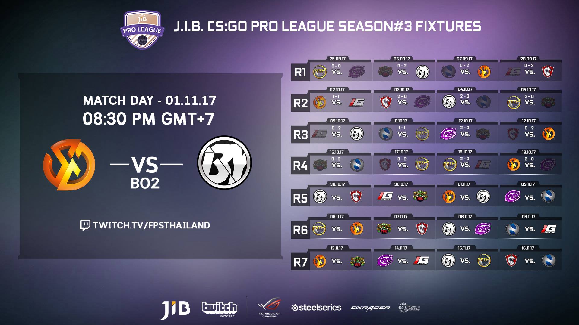 FPSThailand.com - J.I.B. CS:GO Pro League Season#3 รอบทืี่...