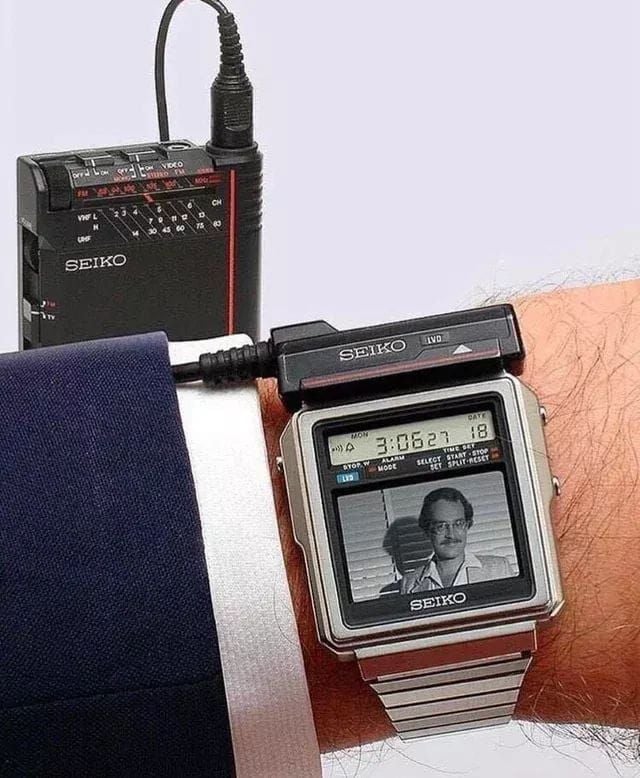 Seiko TV - 1984, 1,2 pulgadaa VHF ١ 9 8 SEIKO LVD SEIKO DAYE 18