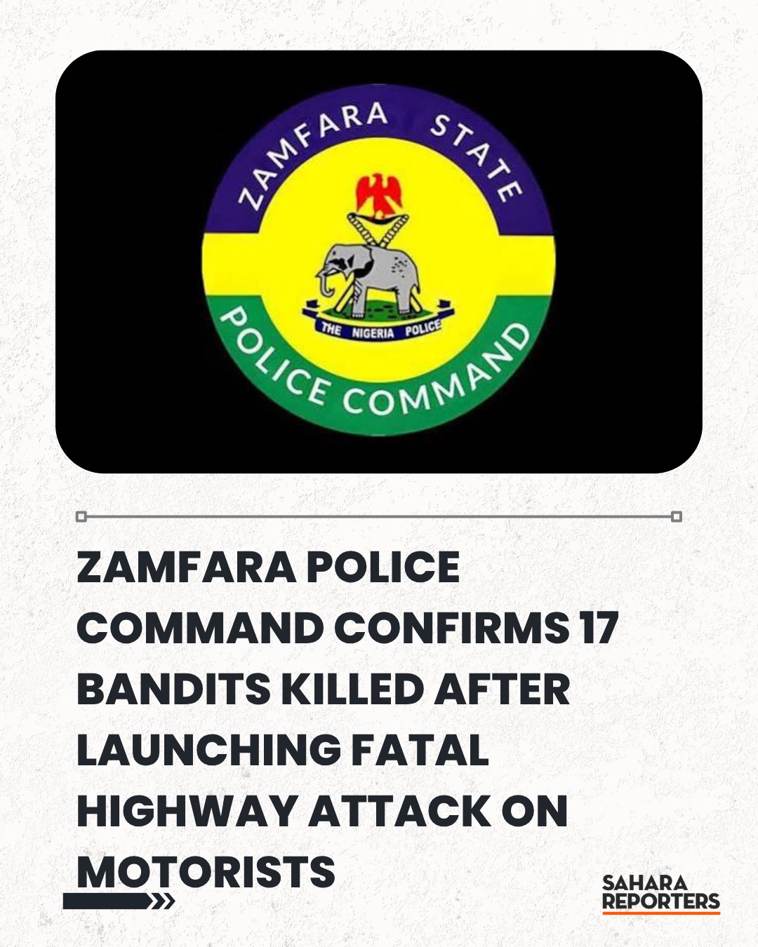 Nigerian security forces in tactical gear rescue nine travellers from bandit attack on Gusau-Funtua highway, Zamfara State.  