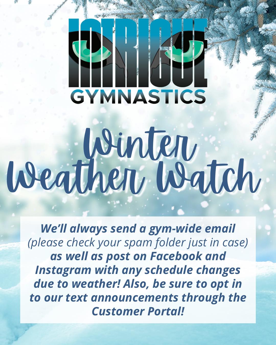 Intrigue - Have you heard?🤔 Saturday might bring us some winter fun! ️ ...