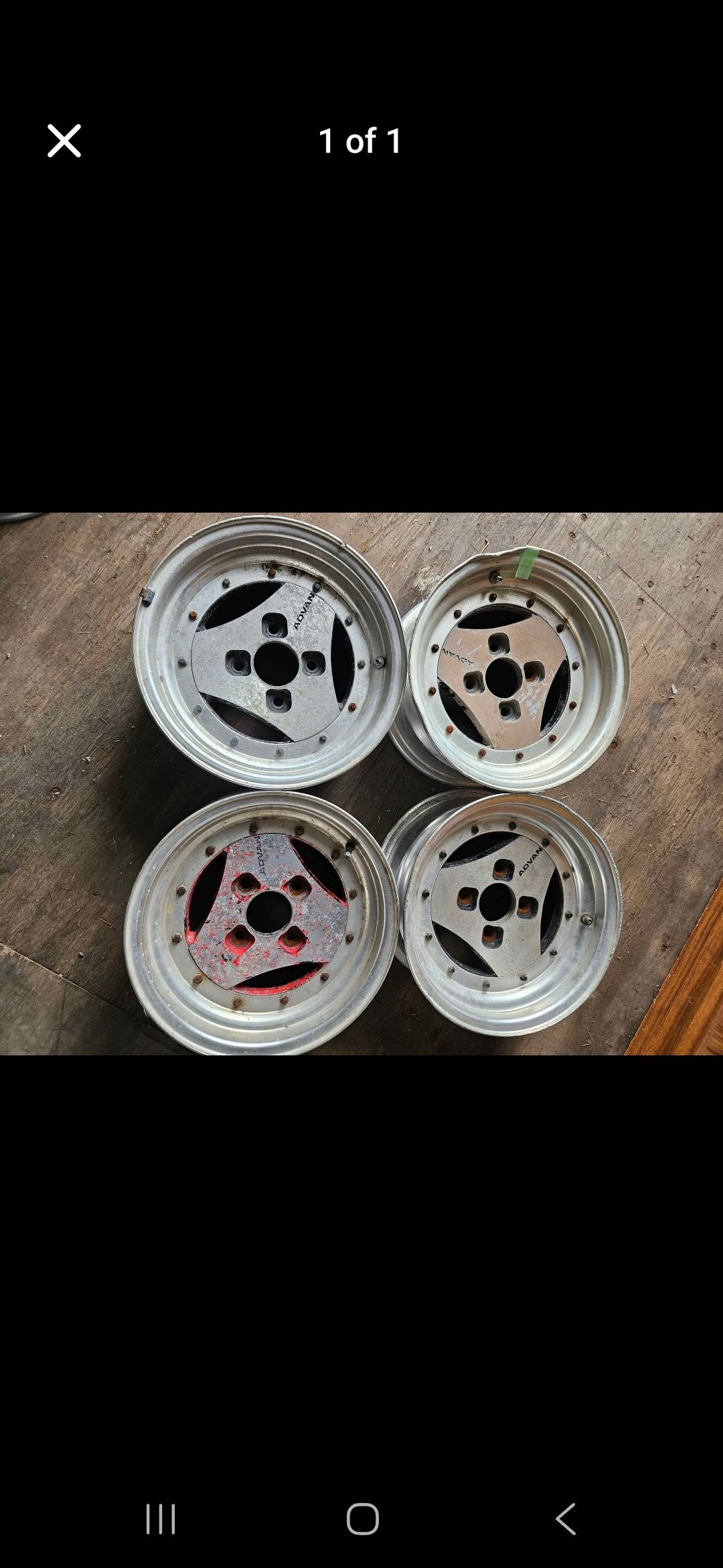 For sale a single Advan A3D wheel 13x6 +12 4x114.3 Small dent in