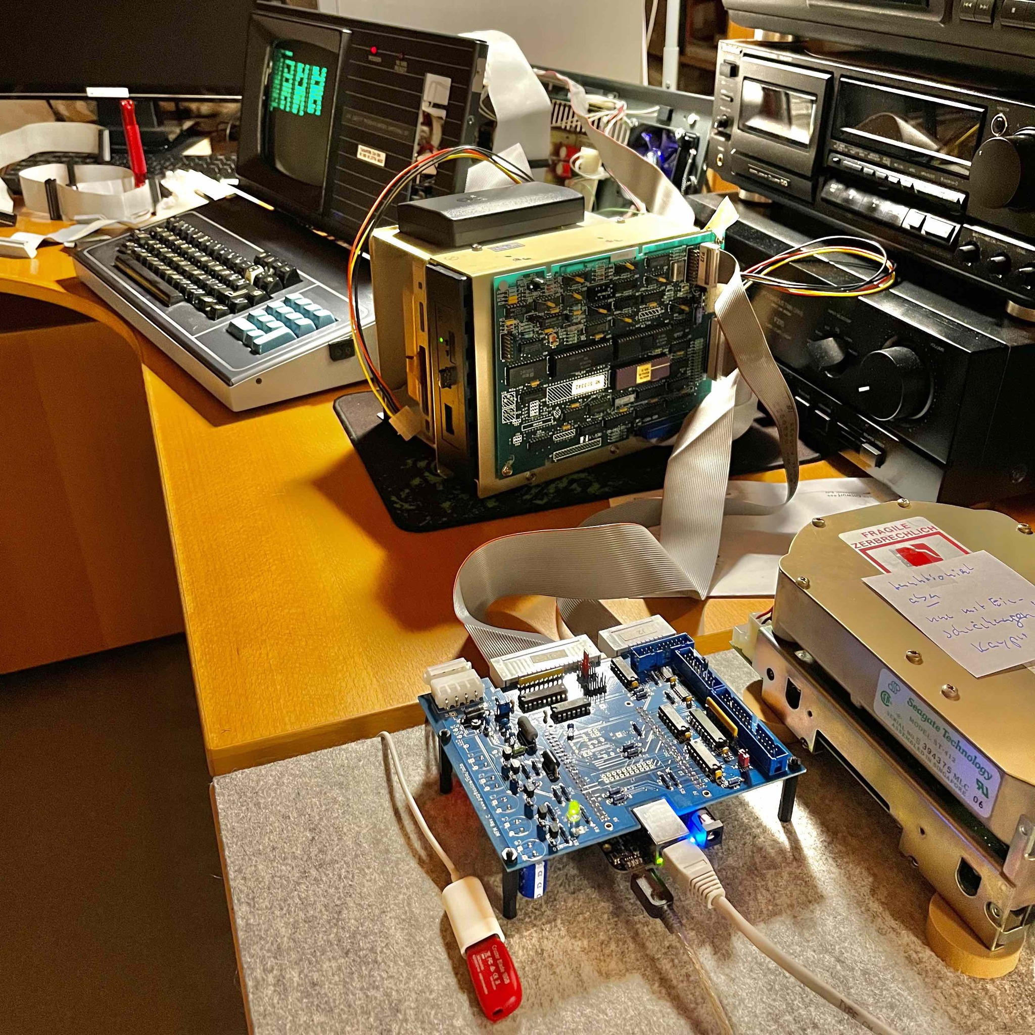How to set up MFM emulator board with Kaypro 10?