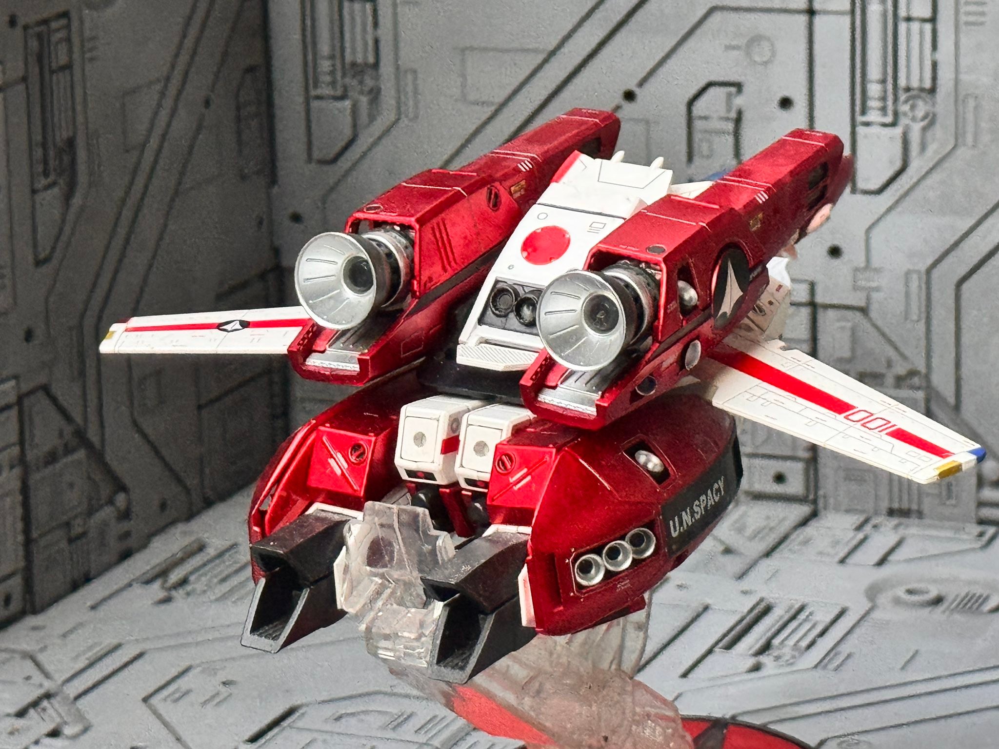 Autobot Jetfire in VF1S form produced by KitzConcept as the God of