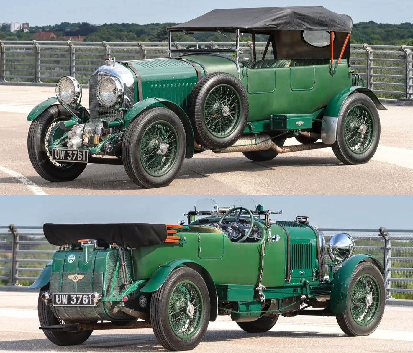 Bentley 'Blower' 4.5-litre, 1930 Le Mans. Cutaway art by Leslie