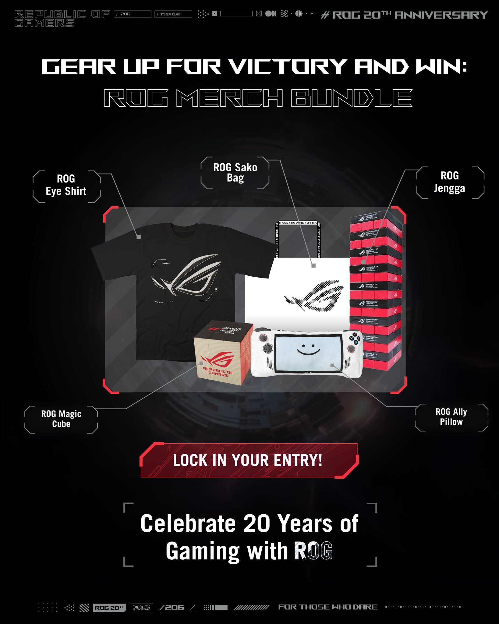 Let's take a peek at the ROG 20th Anniversary VIP Gift Box
