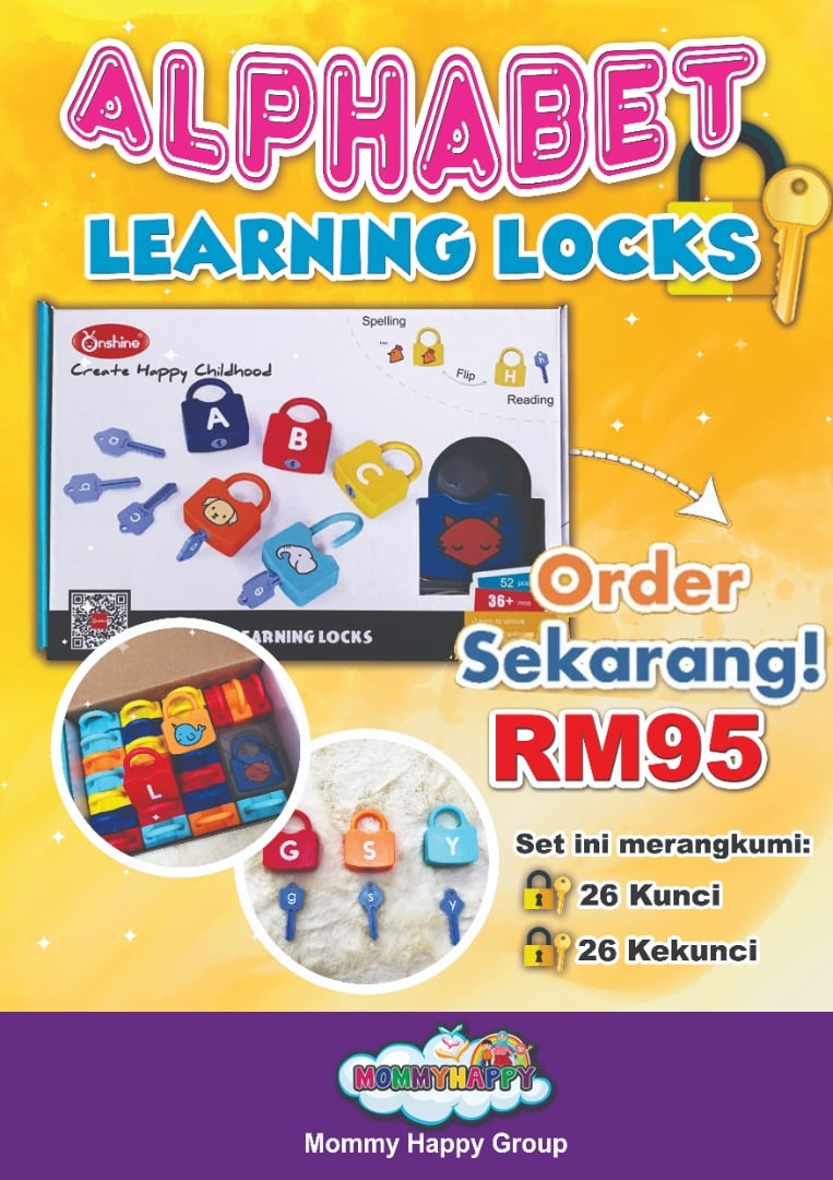 LuBook STORE - 🔐 ALPHABET LEARNING LOCKS 🔐 Ciri-ciri: 🔐... | Facebook