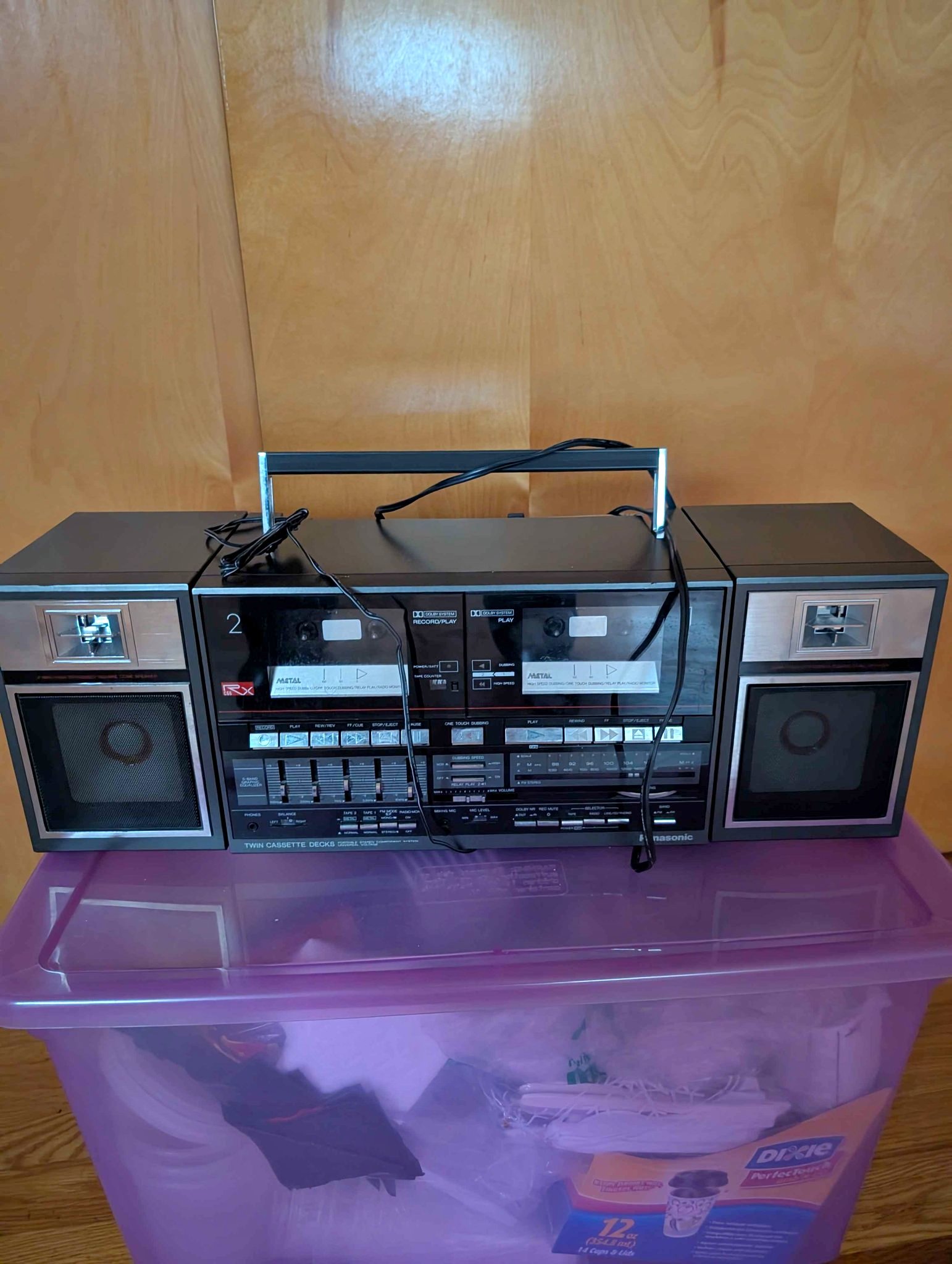 Panasonic RX-C36 Boombox Dual Cassette Decks Radio - Radios - Lakeville ...