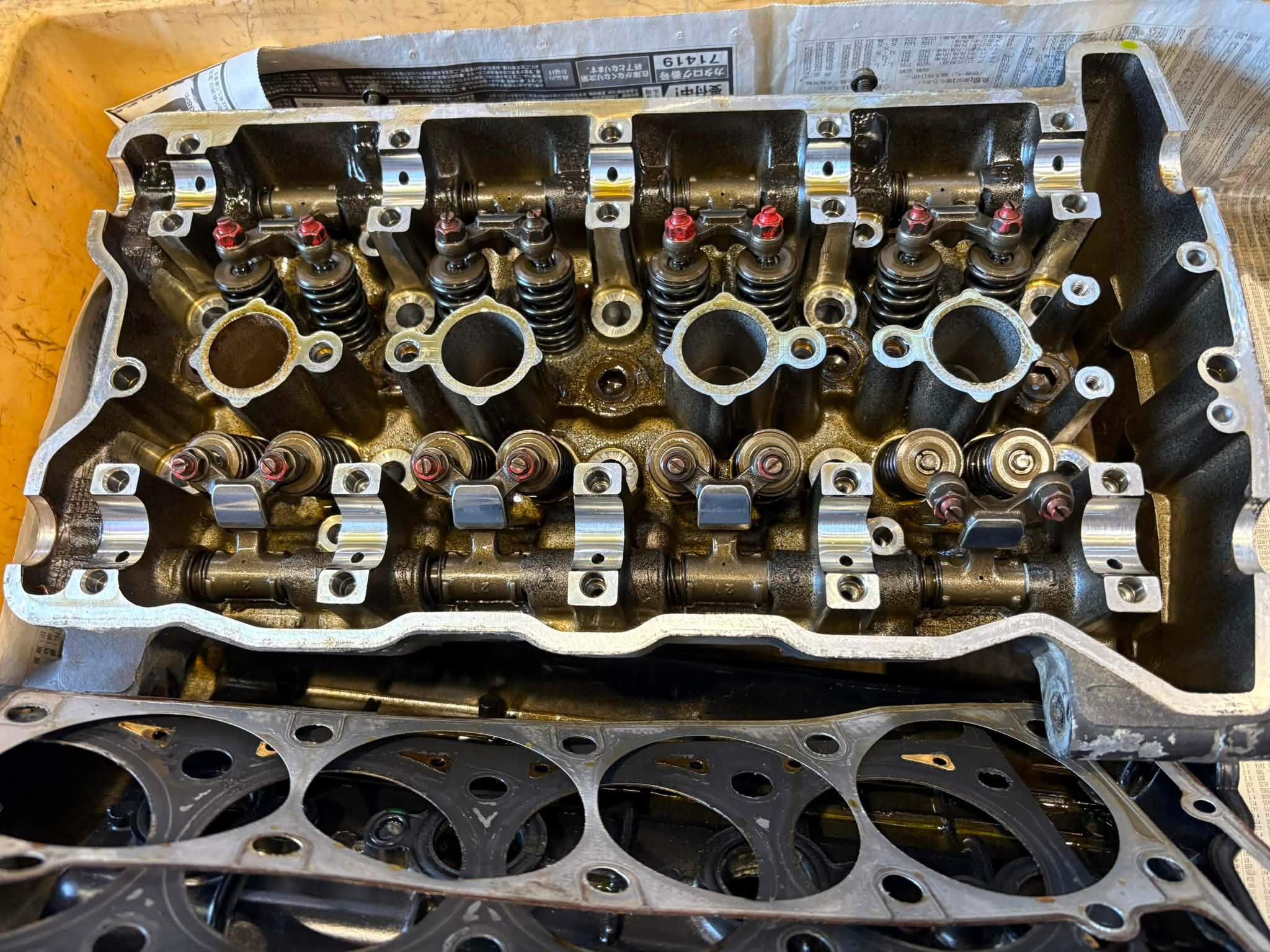 続 GPZ900R エンジンOH ロッカーアームは想像通りに 段付きや摩耗が見