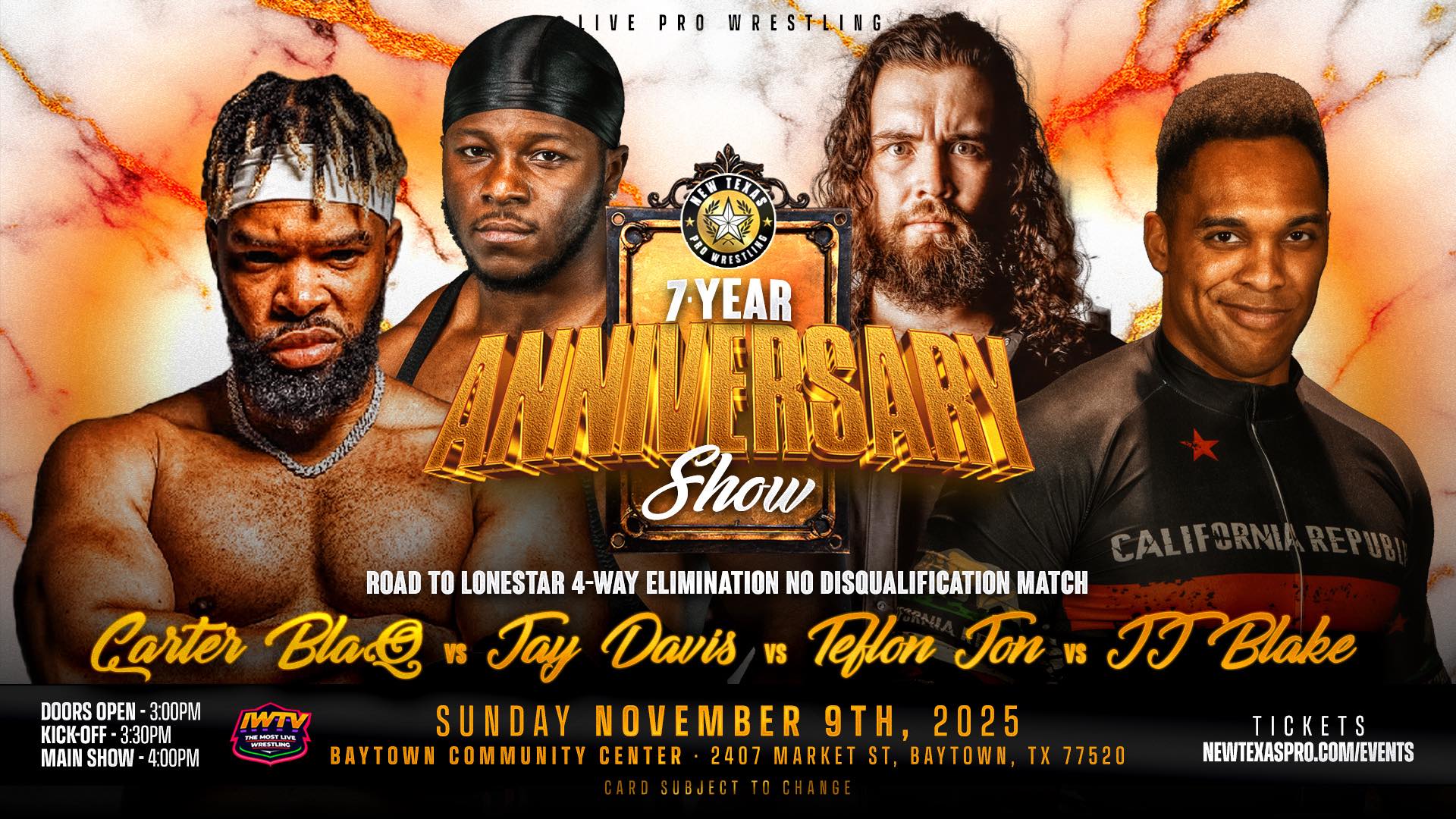 New - ️MATCH ANNOUNCEMENT ️ Road to LoneStar 4-Way Elimination Match ...