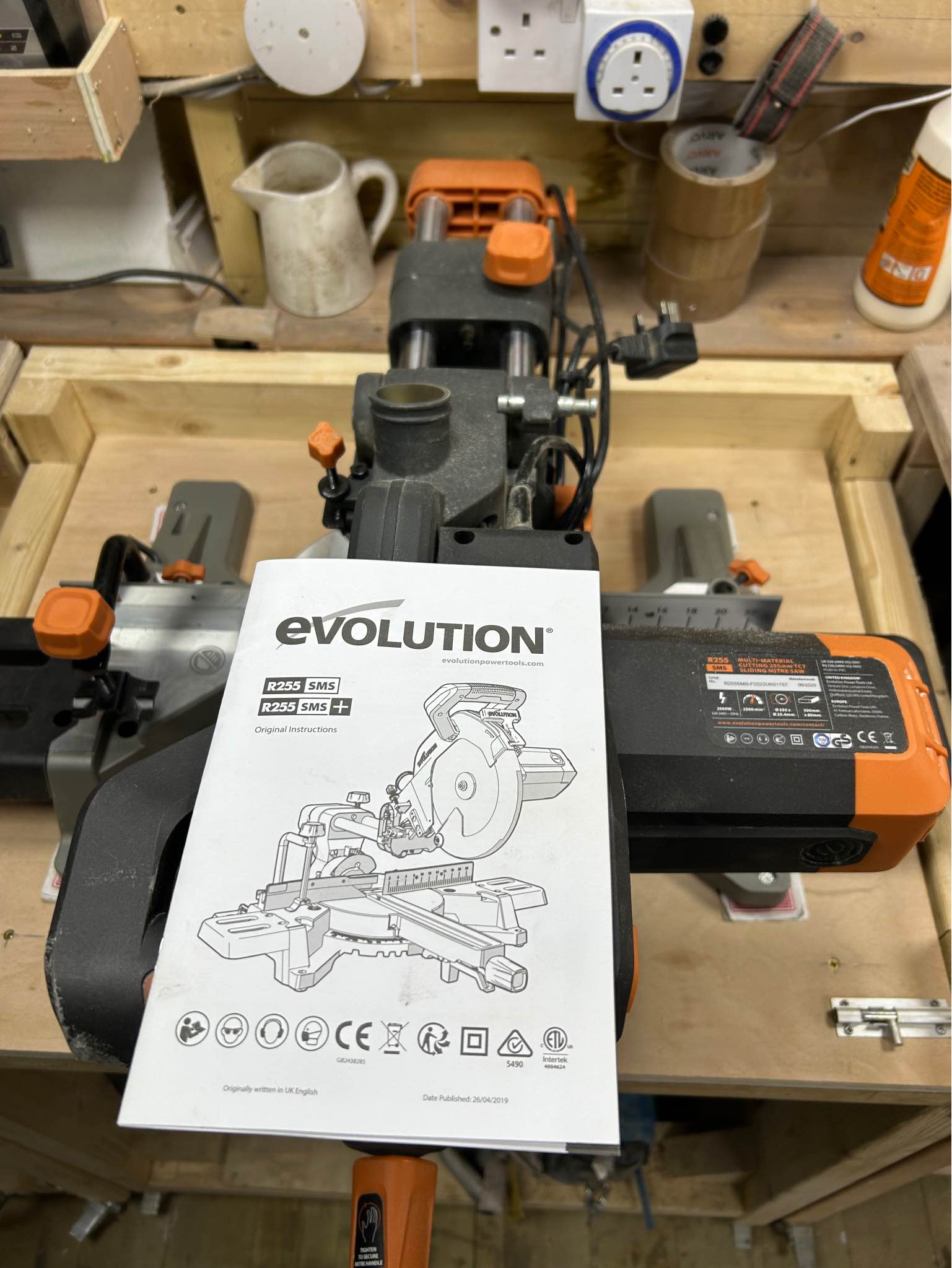 Evolution R255 SMS single bevel mitre saw - Saws & Blades - Cottingham ...