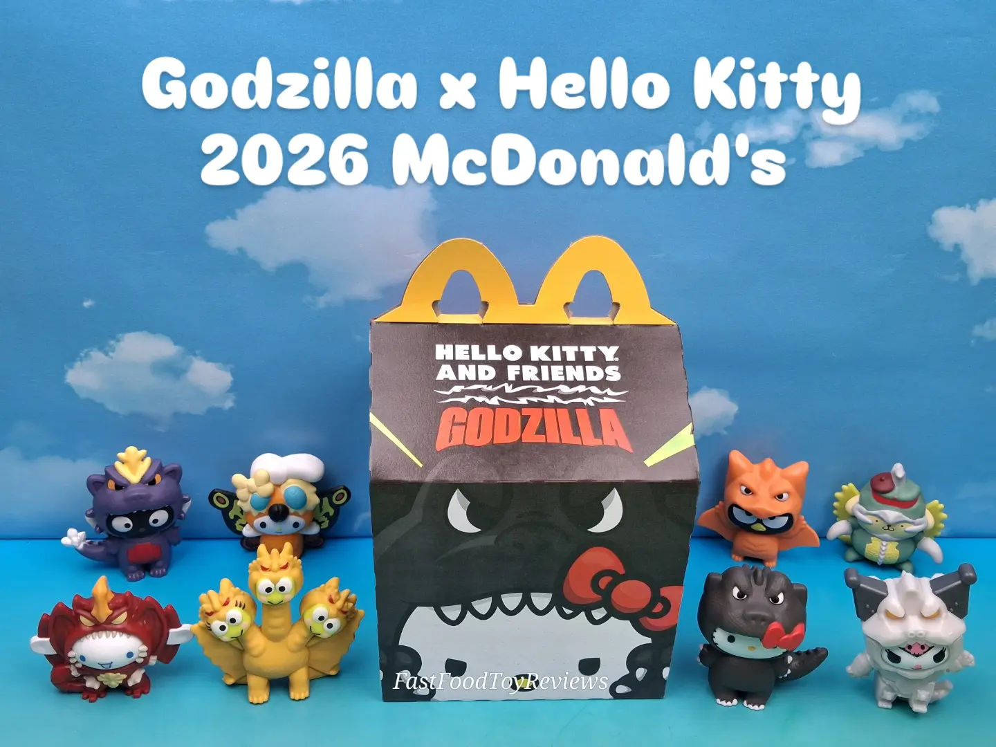 McDonald's is teasing a Hello Kitty x Godzilla collaboration
