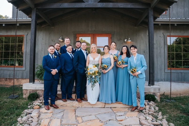 navy blue bridesmaid dresses and navy blue suits Timeless wedding elegance with baby Each dress could be plunging-neckline Tory Burch Women's Zip-Front Color/Print Name:Coco Beach Marni