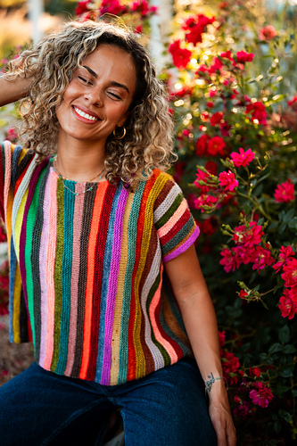Mix Tape Tee knitting pattern 30% off through August 3