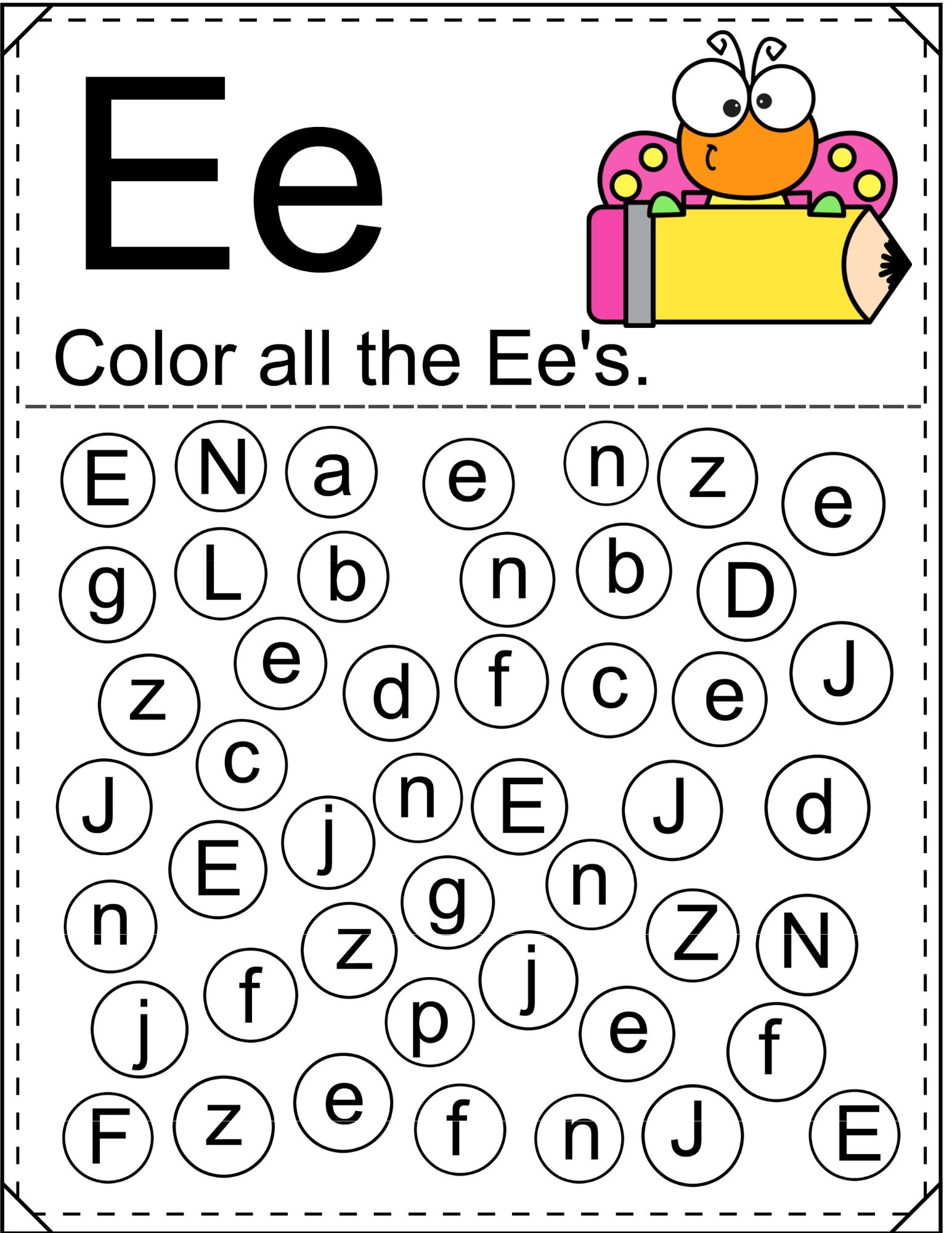 Find and Color The... - Worksheets For Kindergarten PDF | Facebook