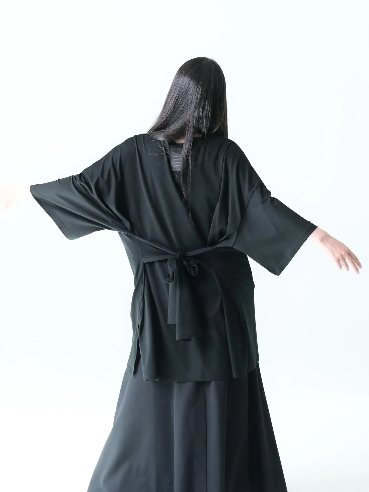 BISHOOL] KIMONO Coat Herringbone choco 襟や袖、帯によって着物