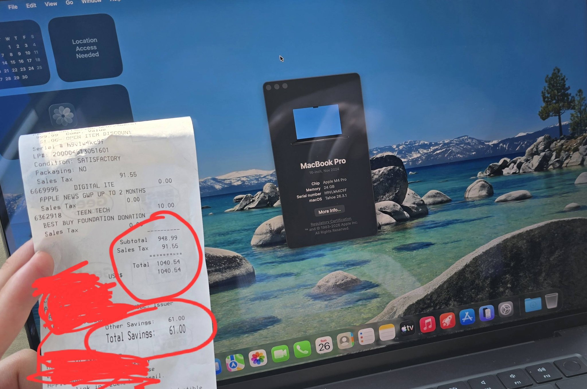 Found a 16in MacBook M4 Pro for $940 at BestBuy