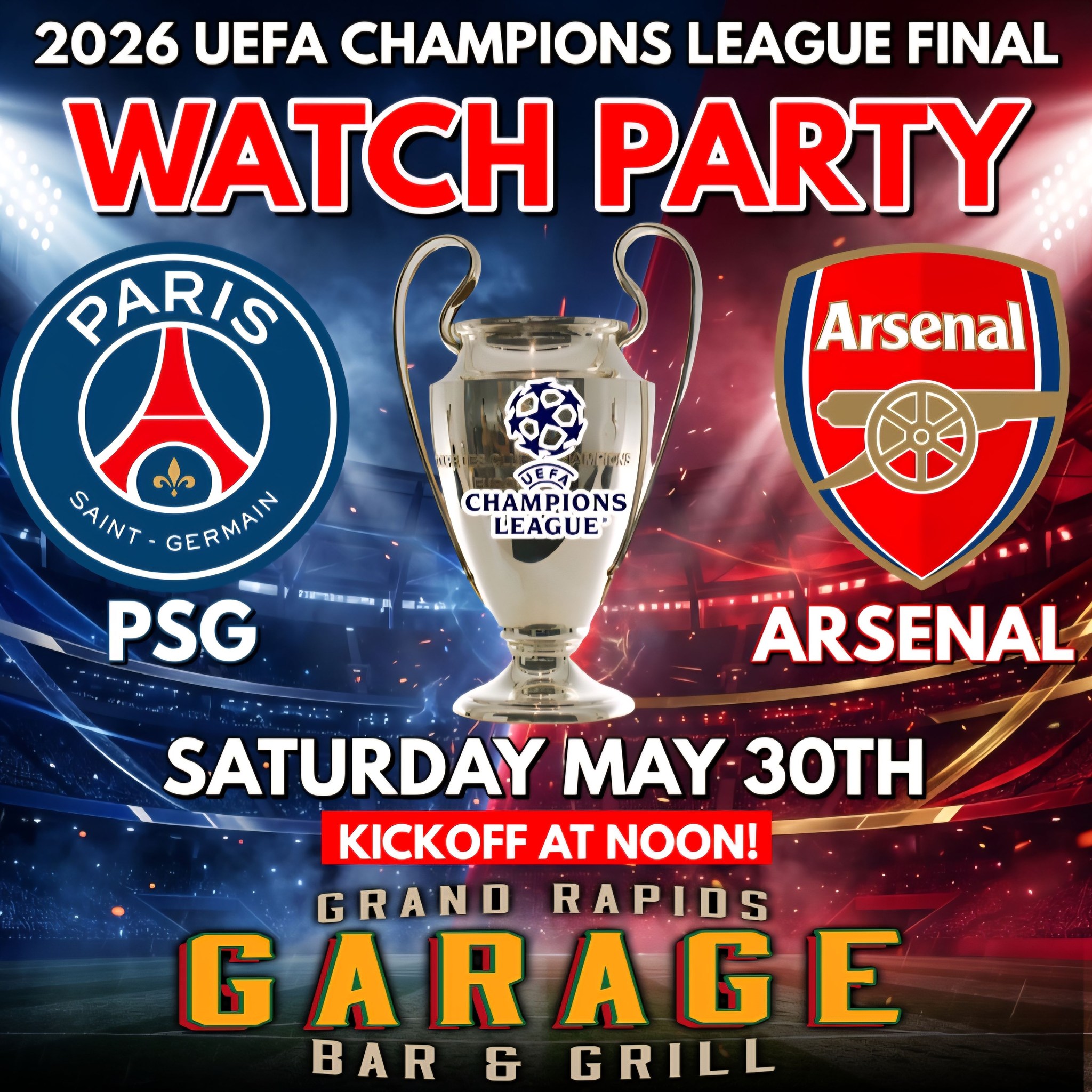 Get ready for the 2026 UEFA Champions League final PSG vs Arsenal