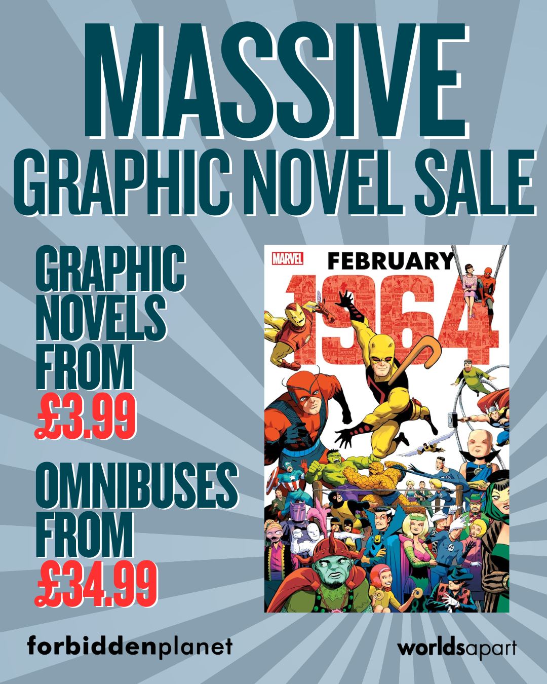 ✨ MASSIVE GRAPHIC NOVEL SALE! ✨ Your shelves are about to get