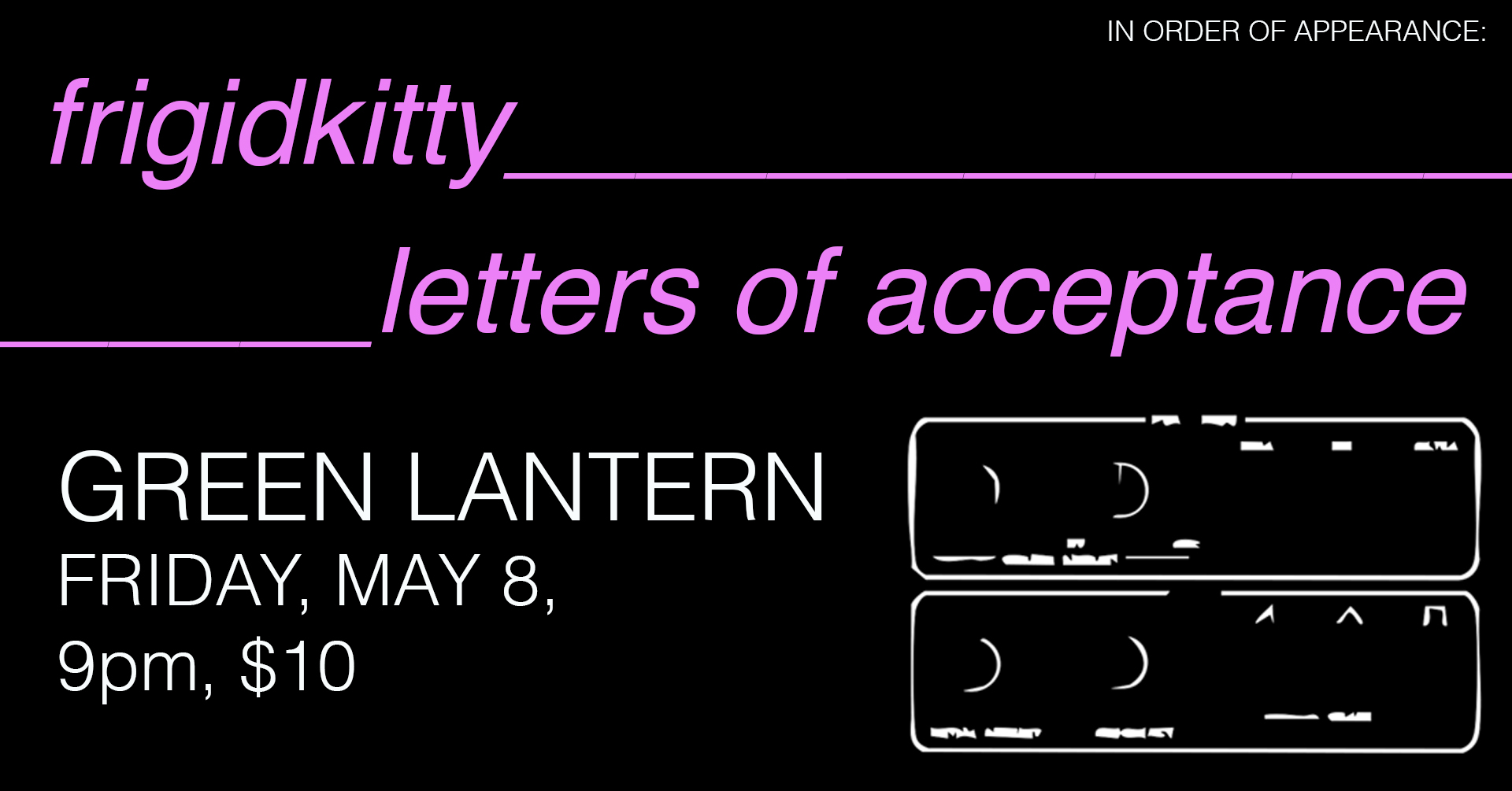 Letters of Acceptance — The Green Lantern Bar, 2026-05-08