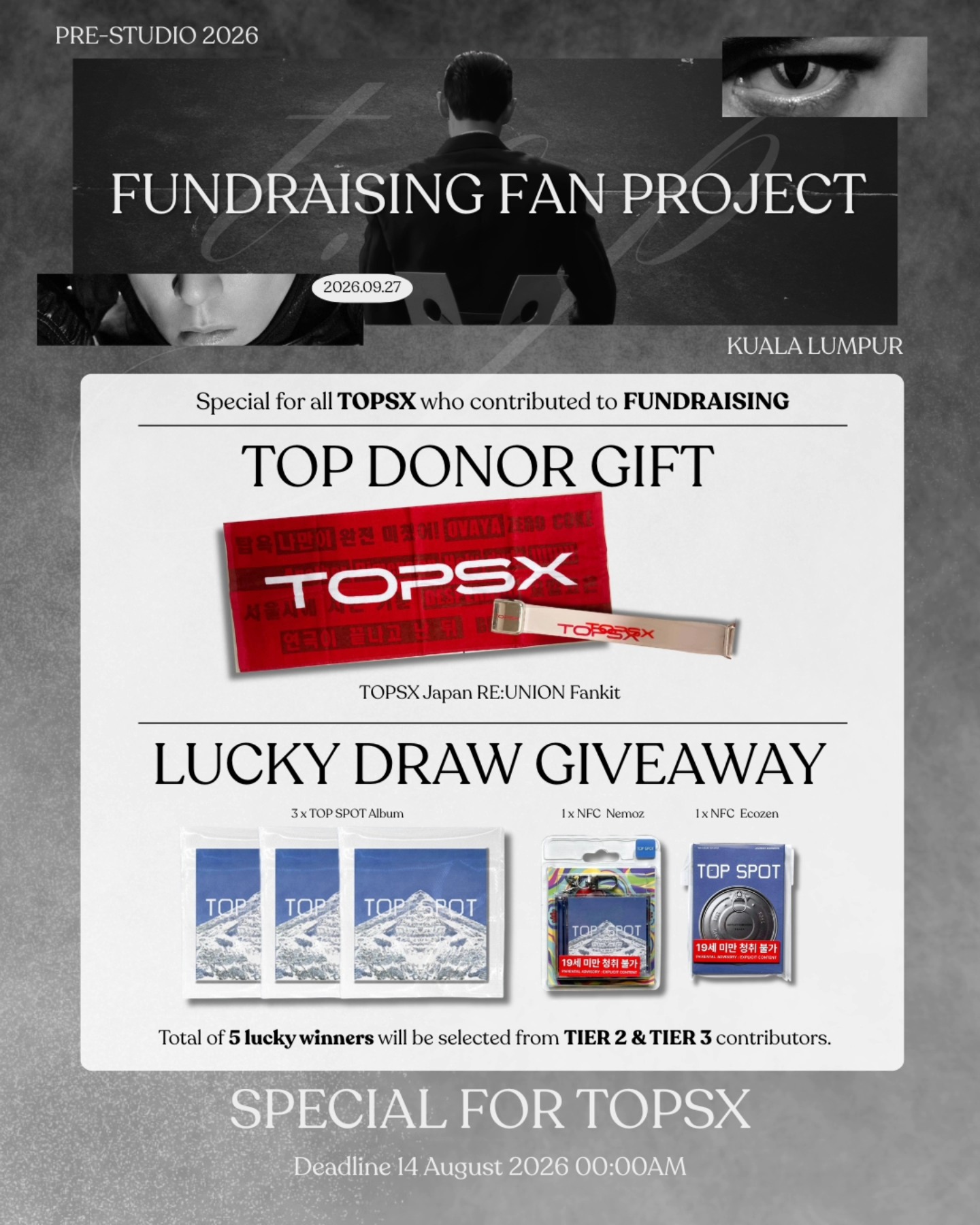 T.O.P JAPAN FANMEETING 2026 RE:UNION Official Merch | T.O.P日本