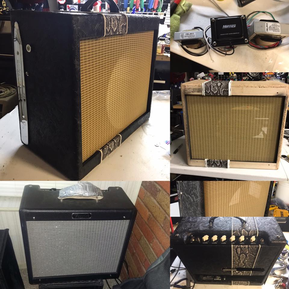 Dinky 1x12. Unloaded, with black bronco tolex, black Fender style