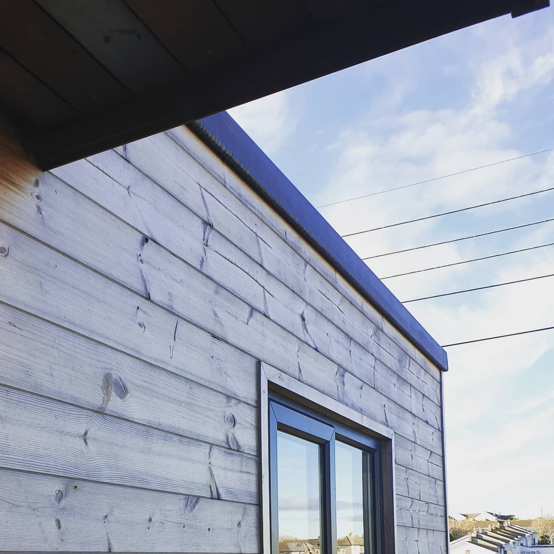 The office cladding looking good in the sunshine. - - - #timbercladding ...
