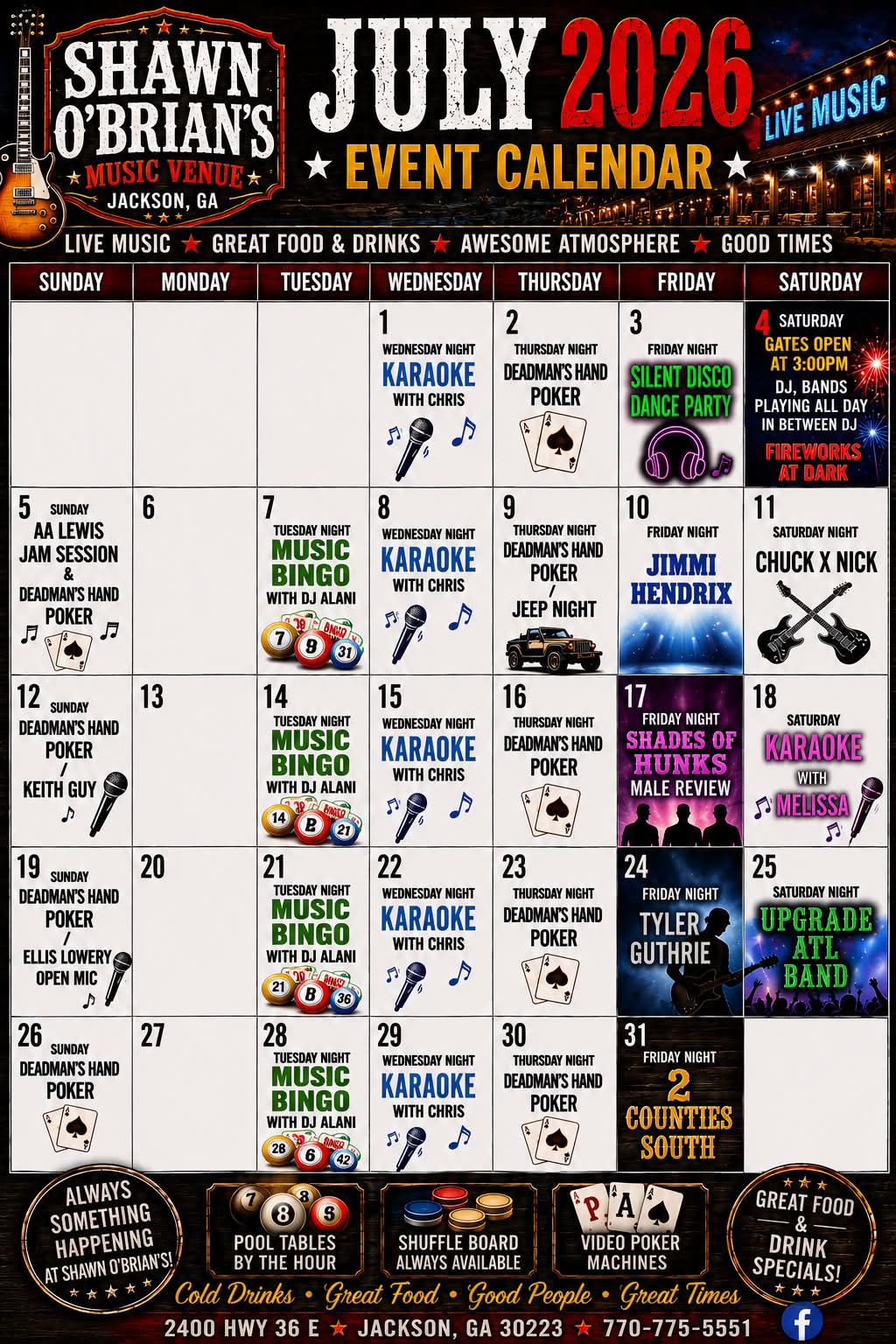 July Calendar