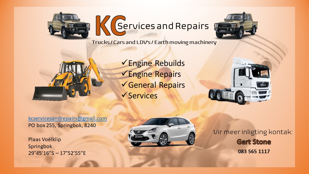 KC Services and Repairs | Springbok