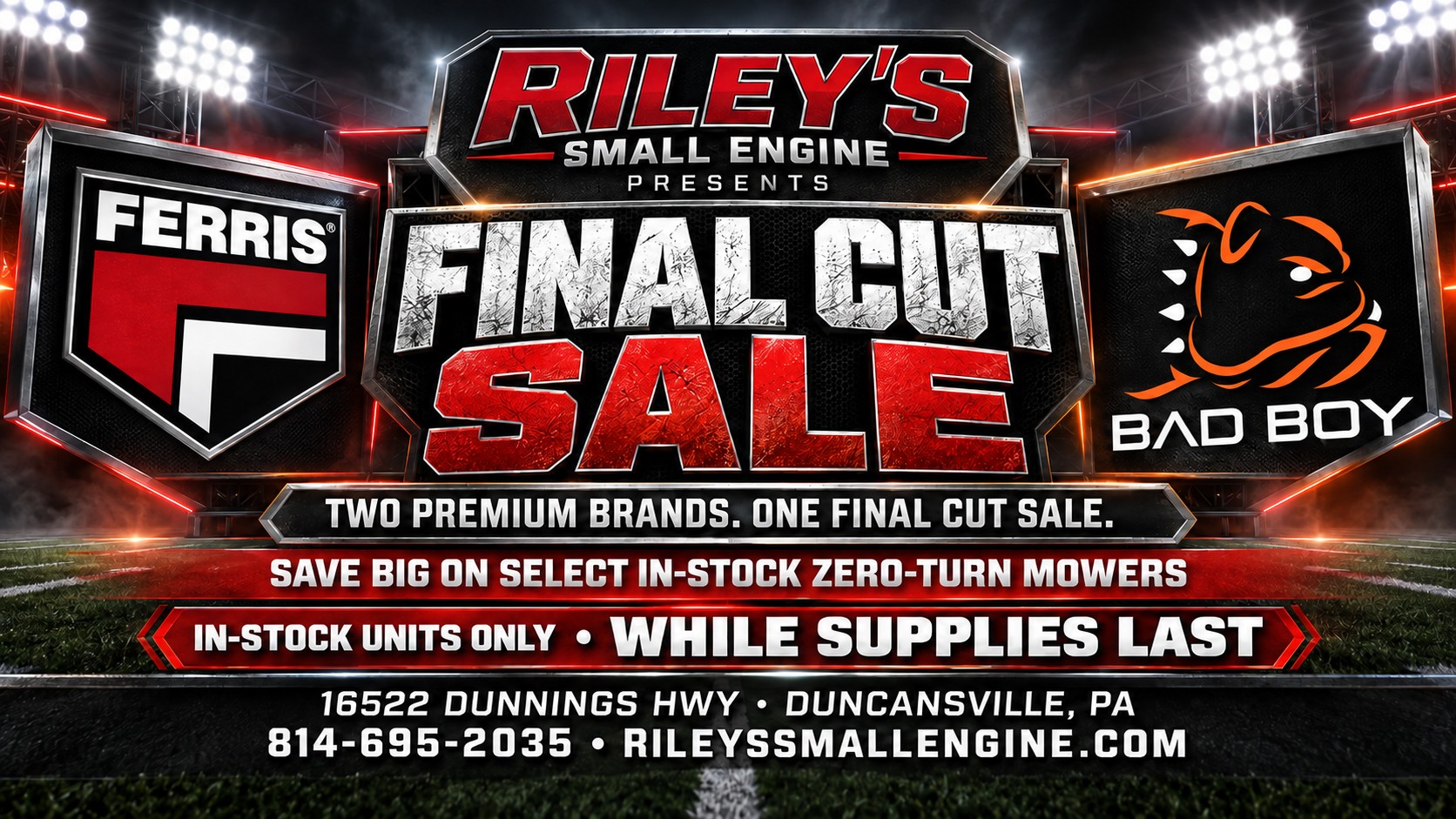 Riley's Final Cut Sale: Save on Ferris and Bad Boy zero-turn