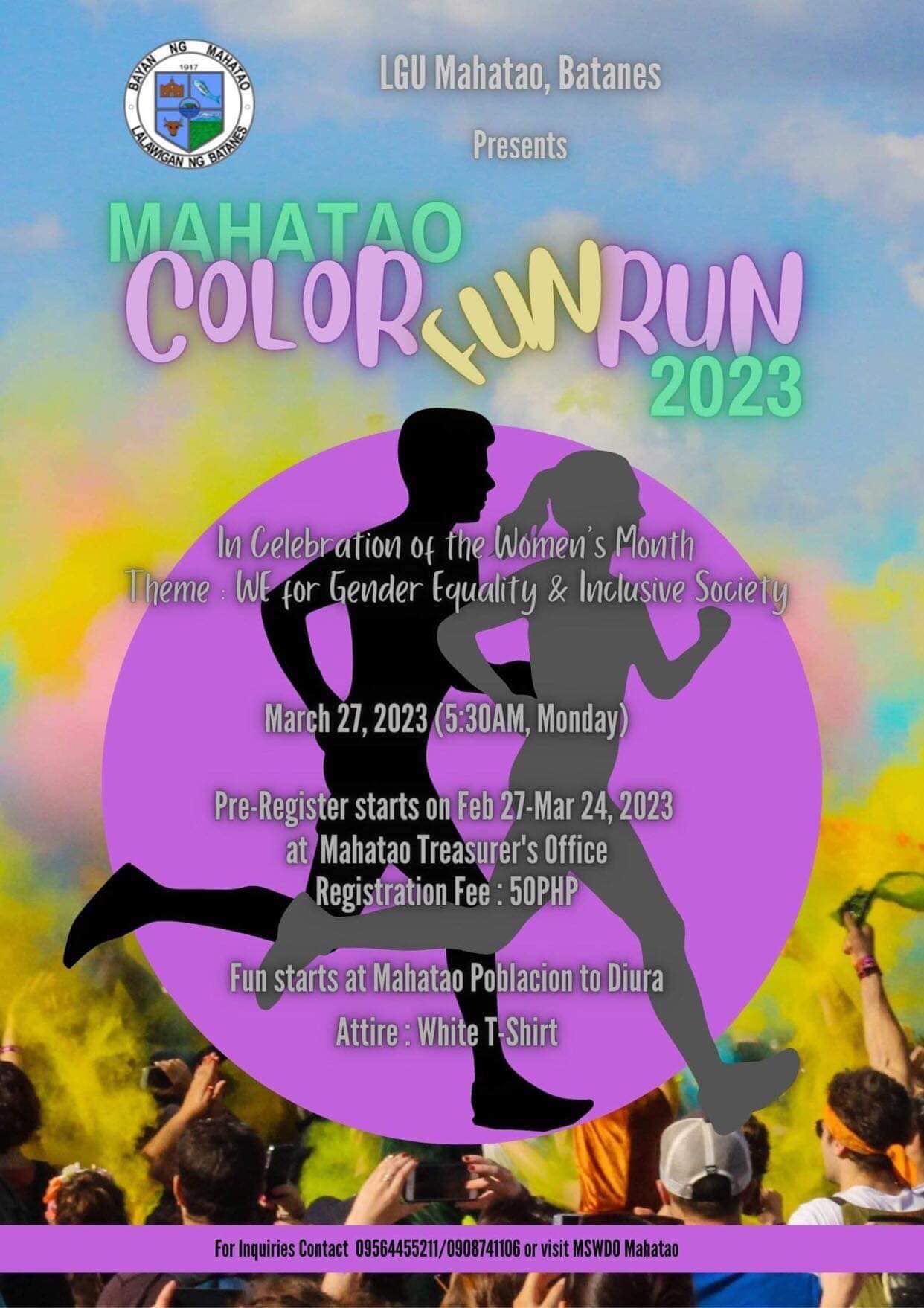 MSWDO-Mahatao - Get ready to splash some color and run towards fun. In ...