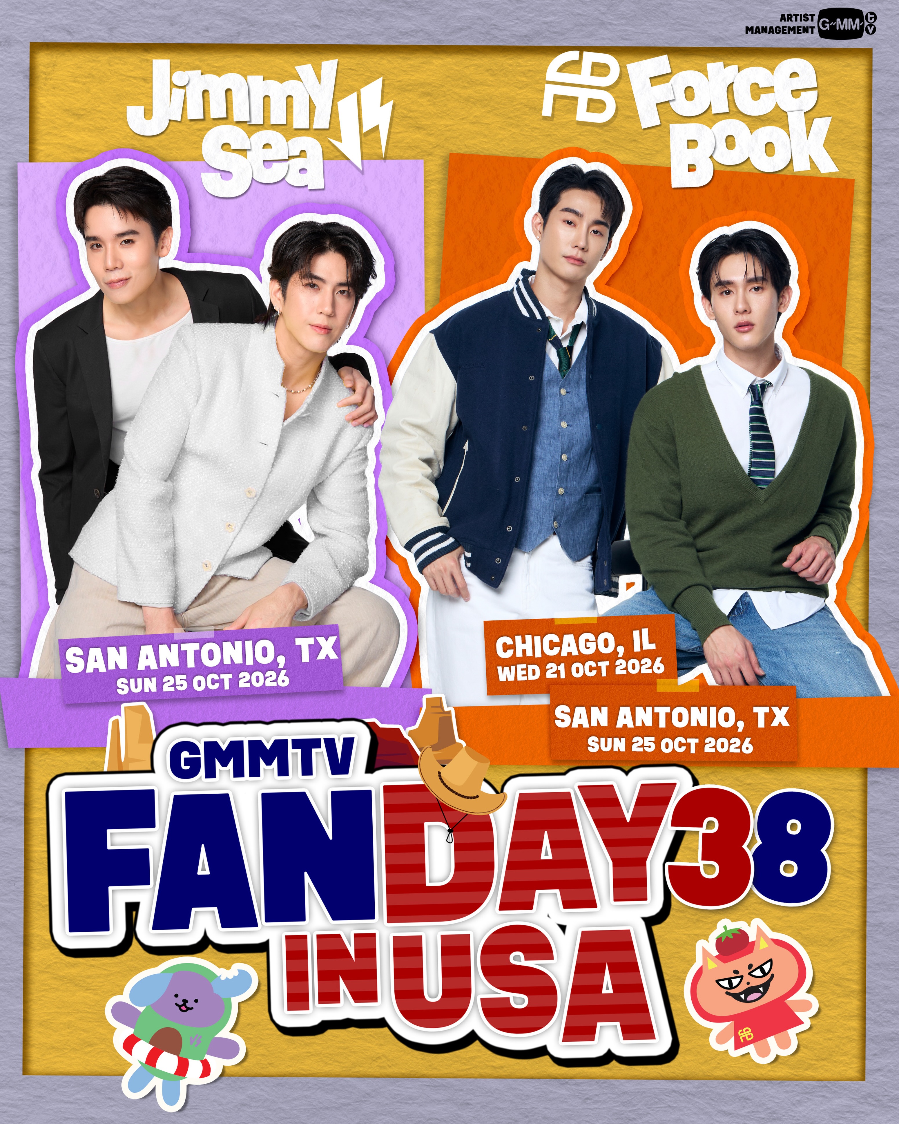 GMMTV FANDAY 38 IN USA START!!! ⏰ Time to… serve you their