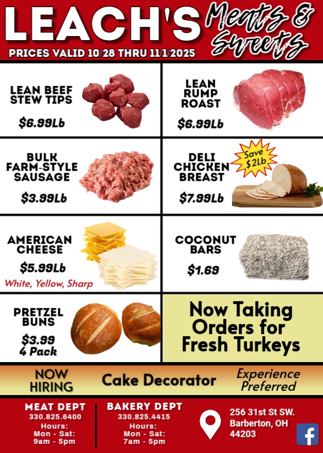 Leach's Meats & Sweets | Barberton OH
