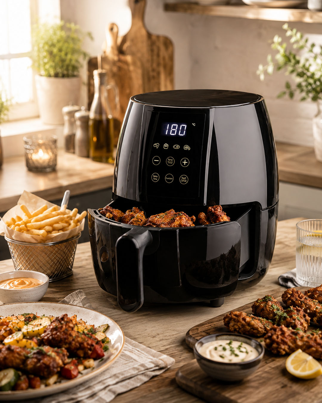 🔥 HEISS, KNUSPRIG & JETZT RICHTIG GÜNSTIG! 🔥 Mit der DESKI Heißluftfritteuse kommen Pommes, Nuggets, Gemüse & Co. herrlich knusprig auf den Tisch – und das mit heißer Luft! 🍟🍗🥦 ✨ DESKI Heißluftfritt