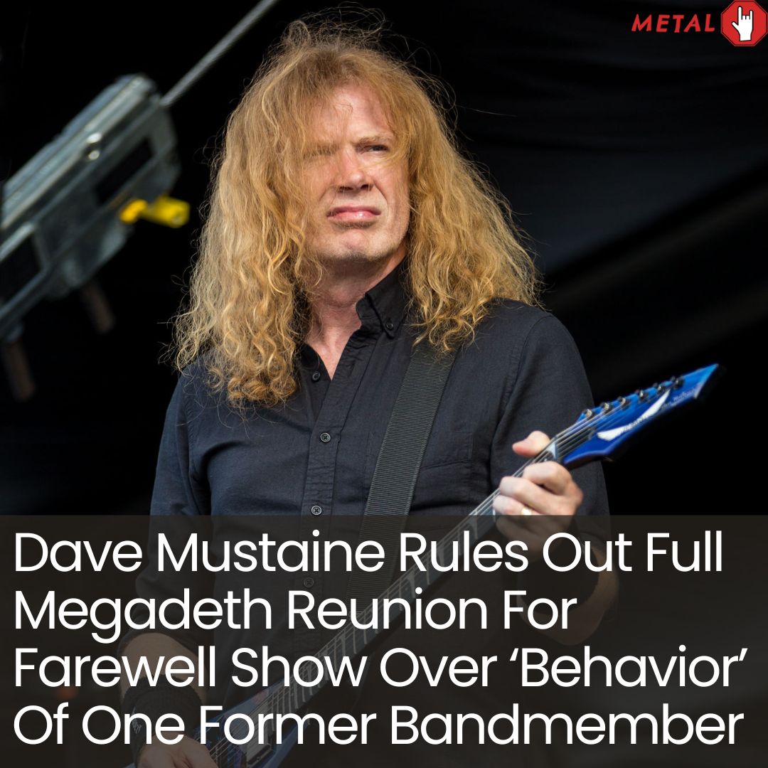 Metal Stop - Dave Mustaine Rules Out Full Megadeth Reunion... | Facebook