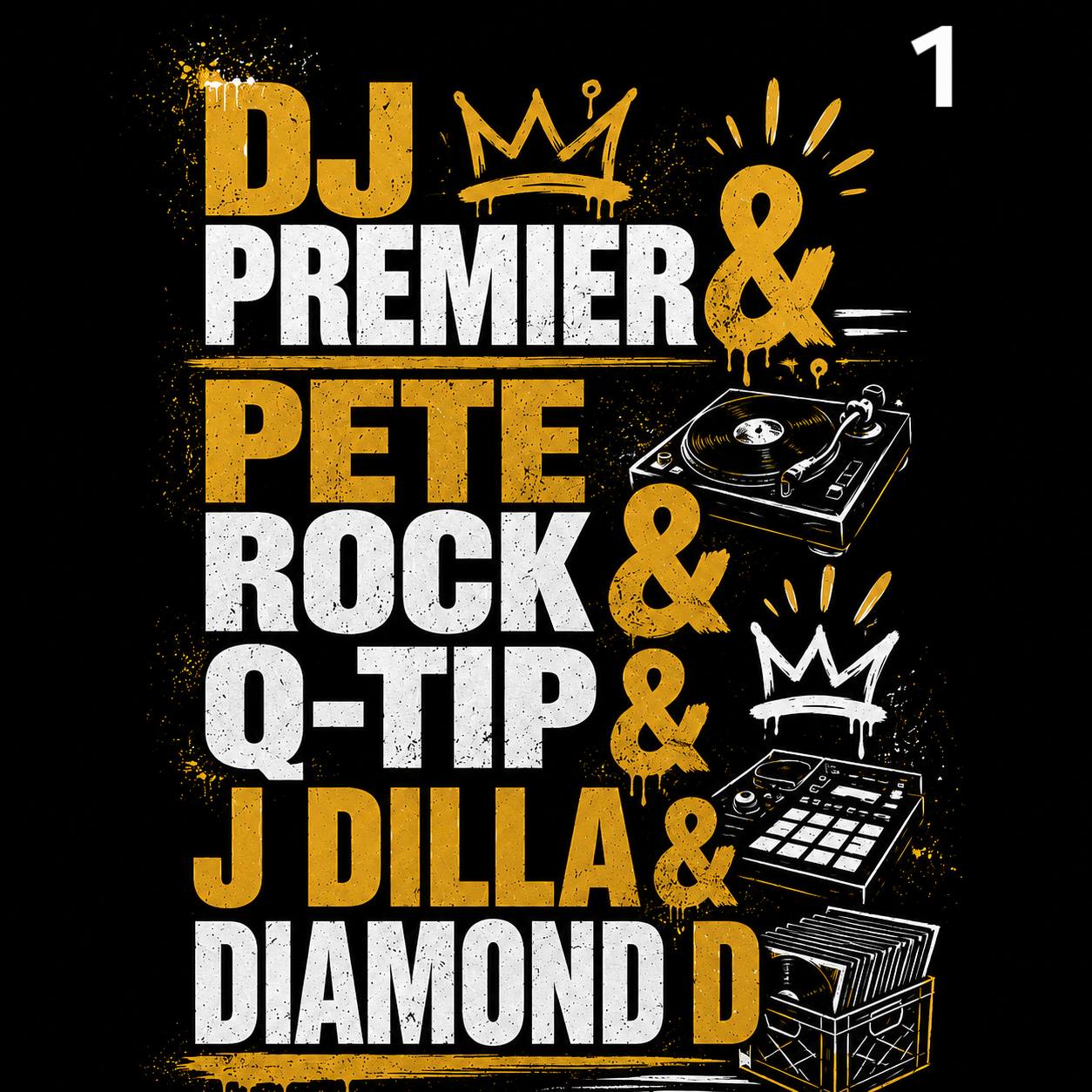 DJ PREMIER DJ PETE ROCK DJバトルポスター