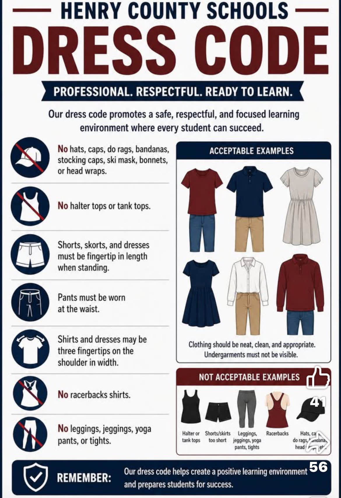 the henry dress code for ladies Headland Elementary School jessie mesa