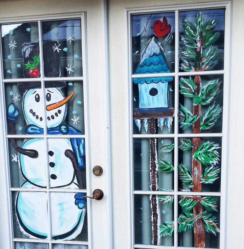 Squishy Doodle Window Painting
