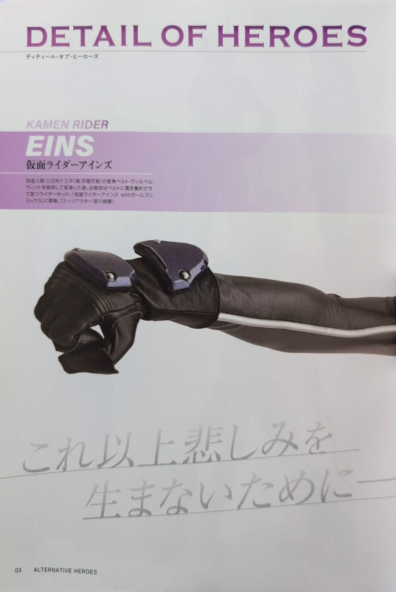 Kamen Rider Eins details and heroes from Kamen Rider series