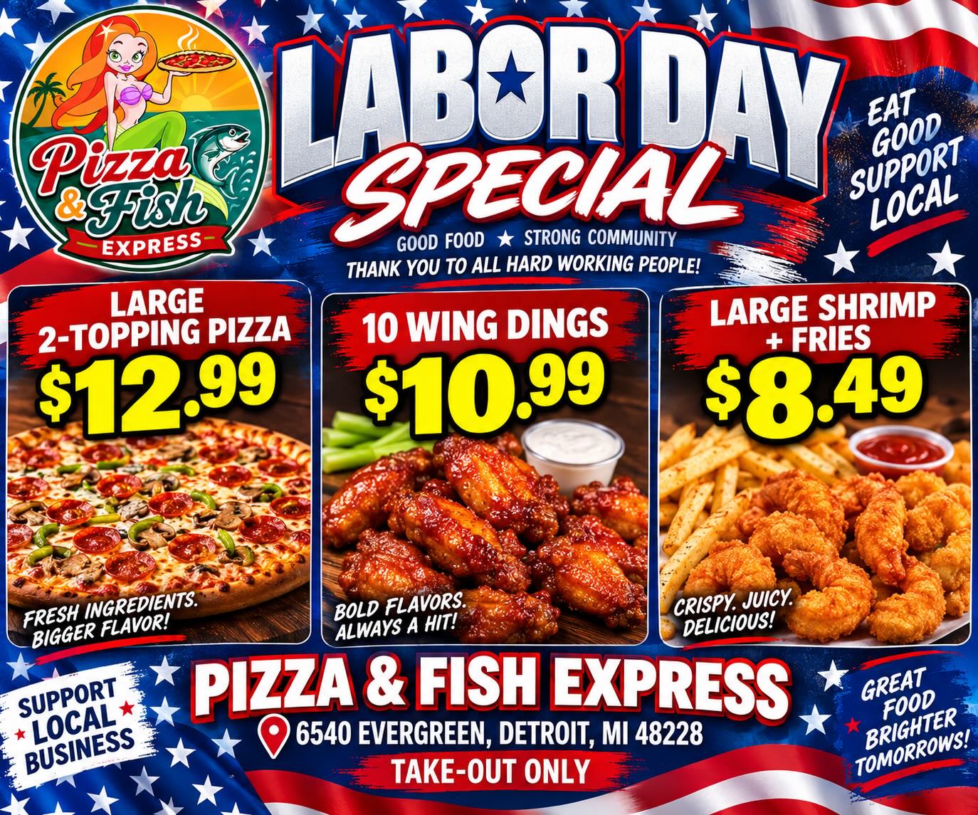 Pizza and Fish Express | Detroit MI