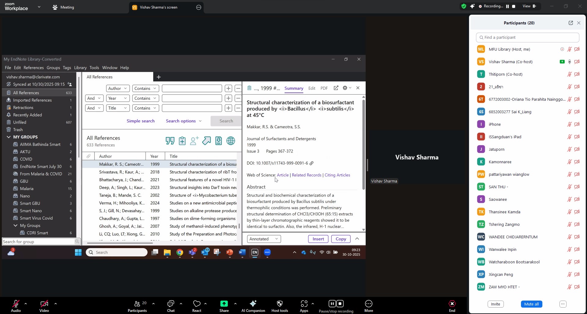 MFU Library - ประมวลภาพ กิจกรรม “อบรมการใช้โปรแกรม EndNote... | Facebook