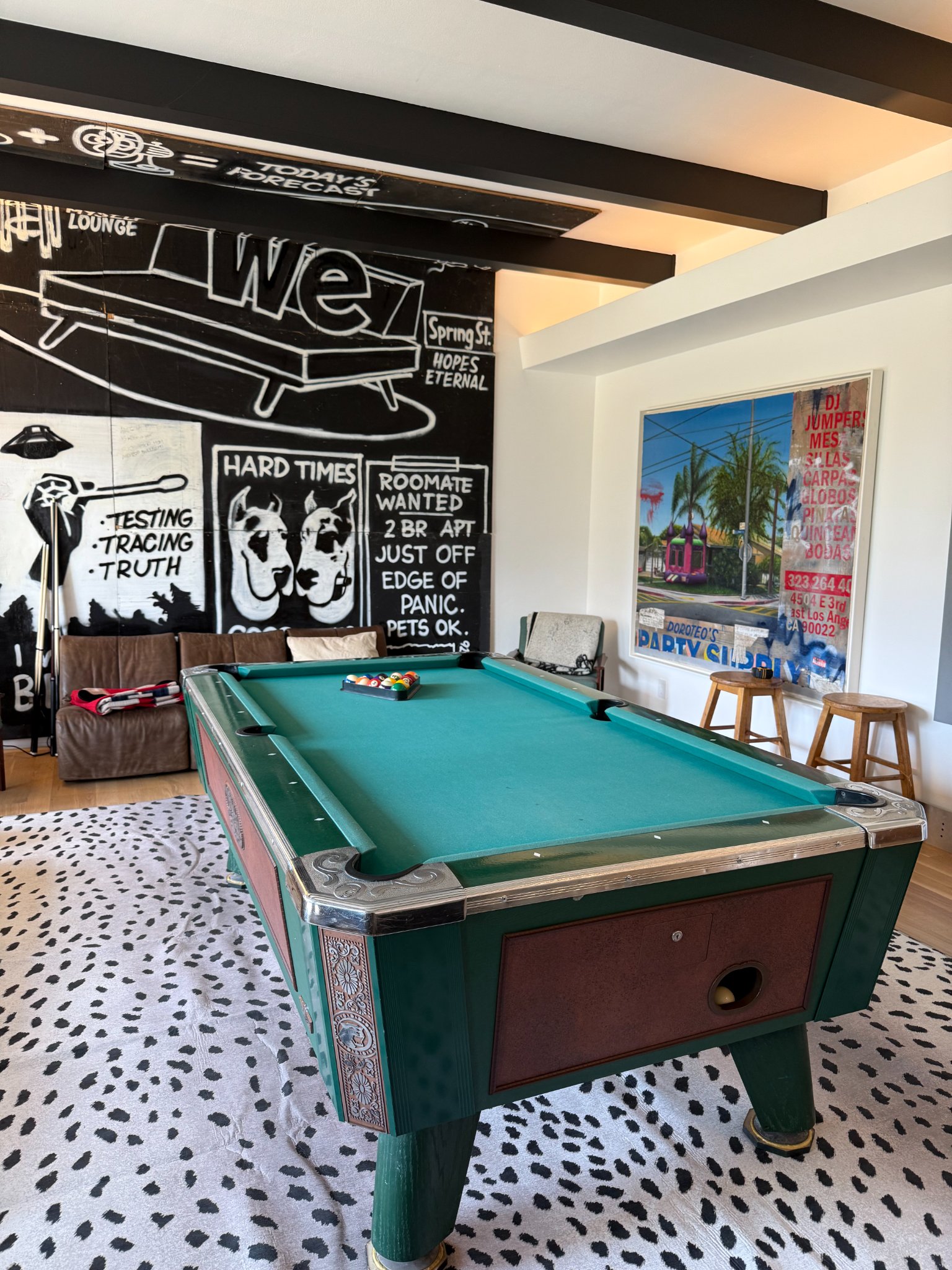 Very Rare 8' Valley Pool Table - Country Western version 1994 ...