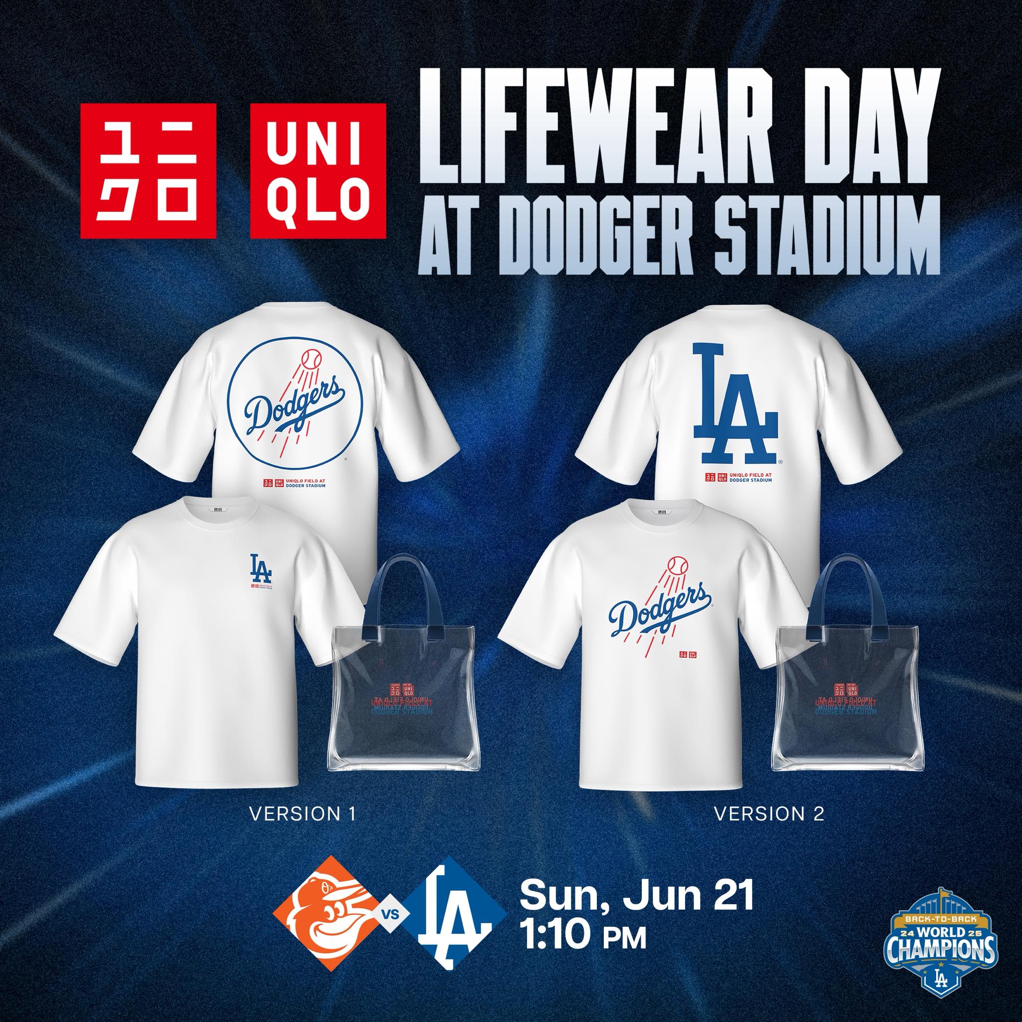 Join us for UNIQLO USA LifeWear Day at Dodger Stadium on 6/21 as