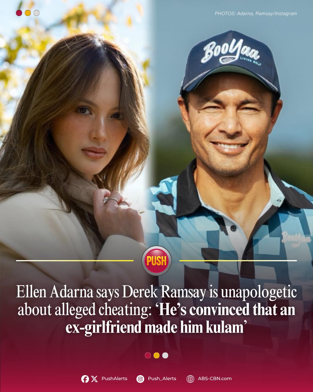 ABS-CBN - Actress Ellen Adarna alleges that Derek Ramsay remained ...