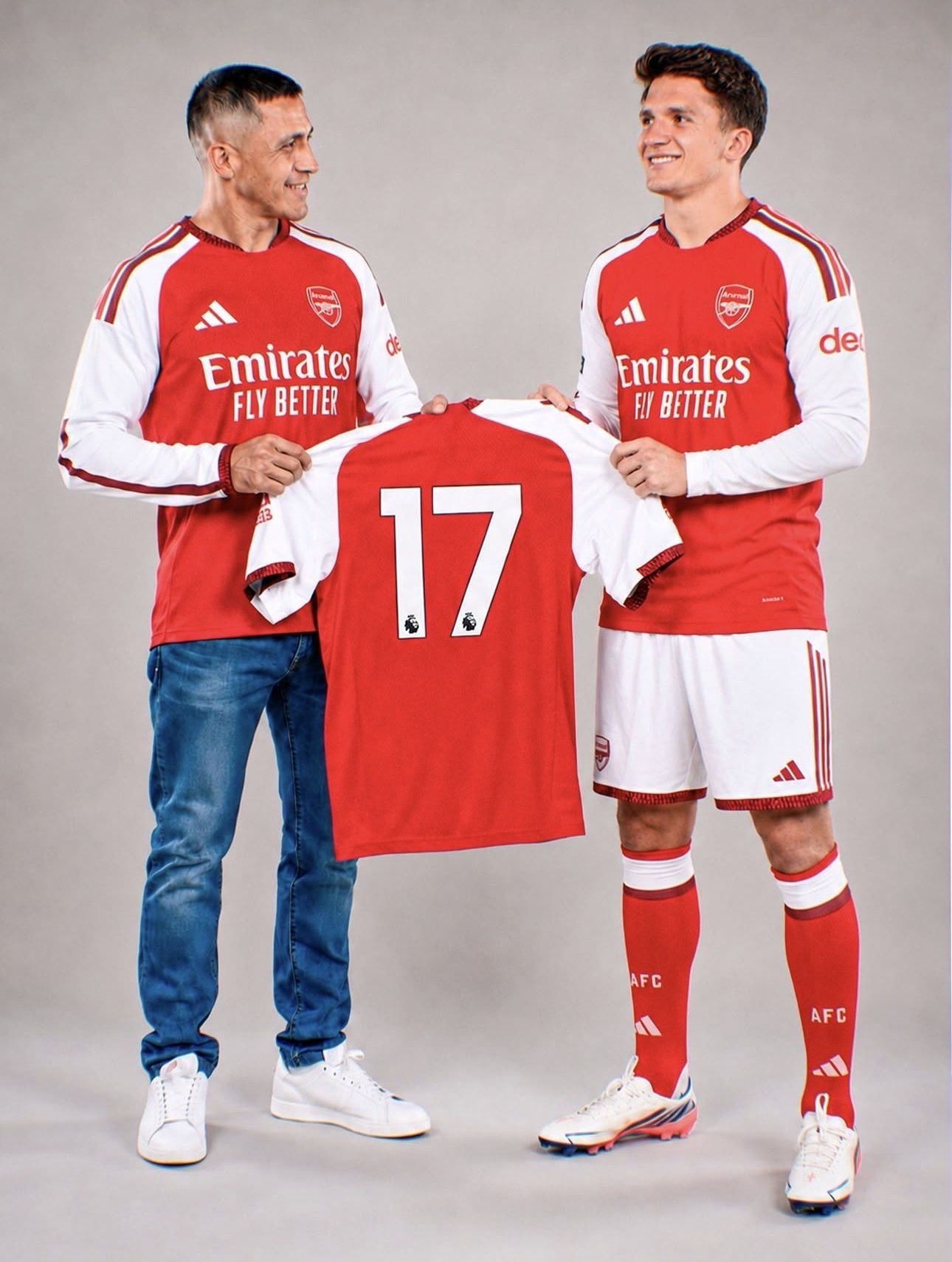 Christian Tzolis joins Arsenal with iconic no 17 shirt