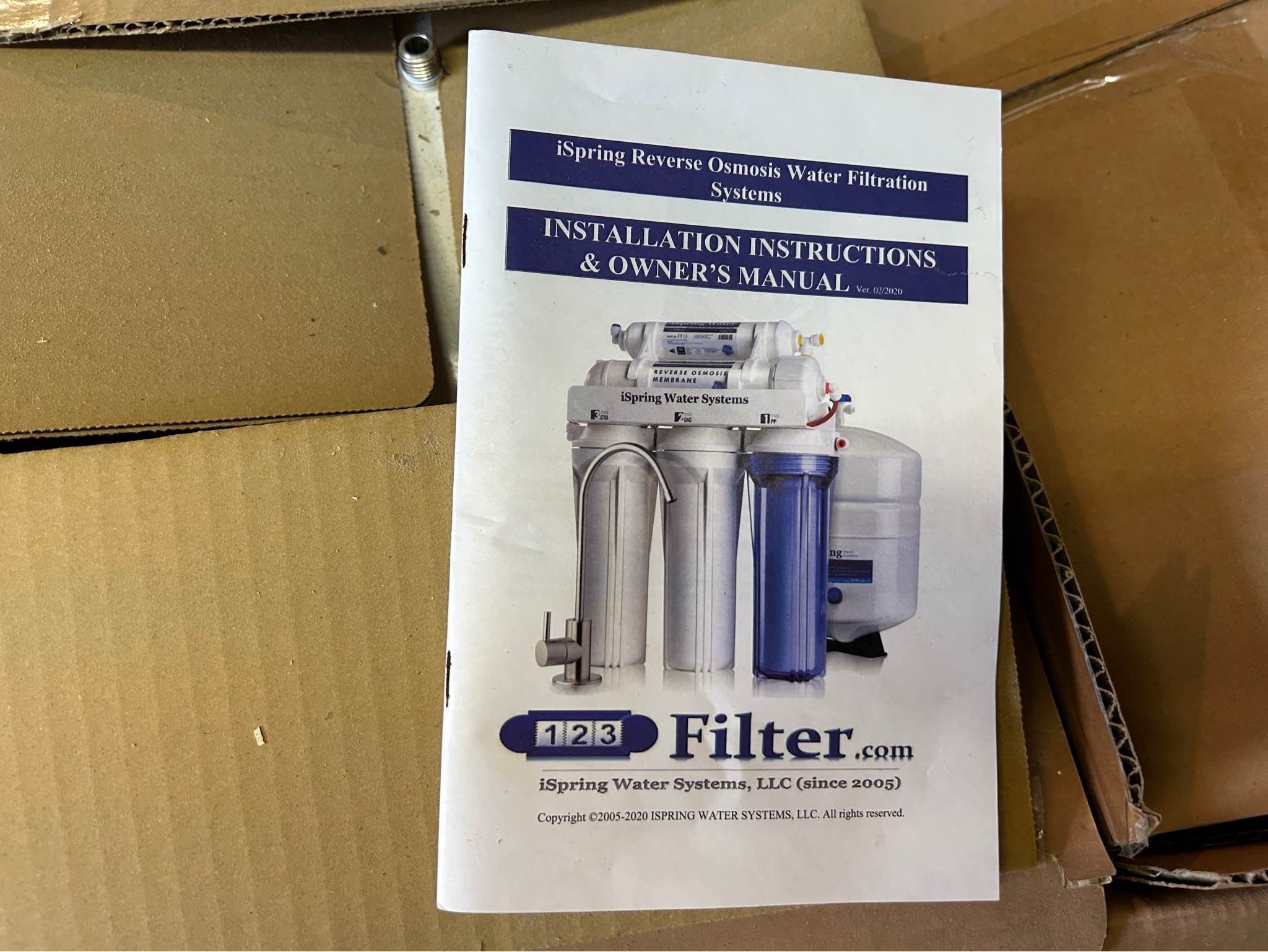 Brand new iSpring RCC7 5‑stage reverse osmosis water filte - Water ...