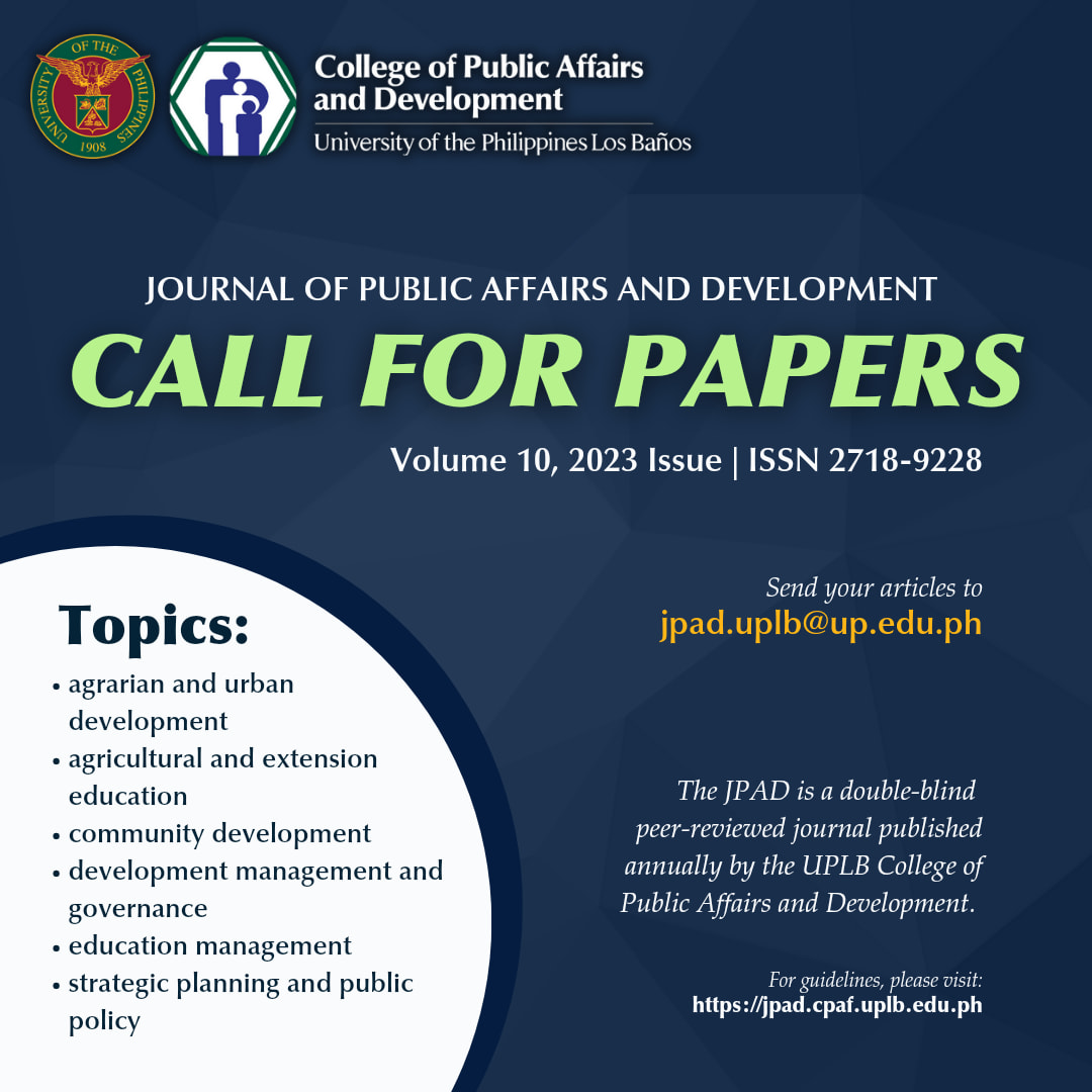 Journal of Public Affairs and Development