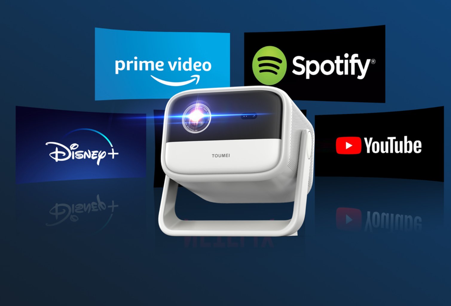 Toumei V5 projector,Compatible with a variety of external devices